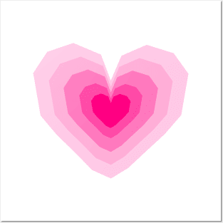 pink love Posters and Art